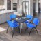 Regency Kahlo Square Table & Chair Sets, 42 W, 42 L, 29 H, Wood, Metal, Plastic Top, Grey TPL4242GYCM47BE - alternate 3